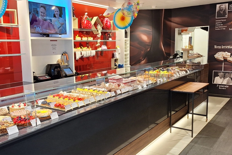 De winkel van Broekmans Patisserie in Venray